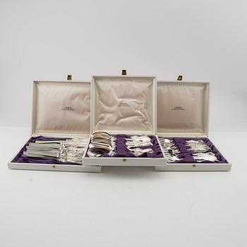 Cutlery 35 pcs "Olga" silver GAB Stockholm 1960s.