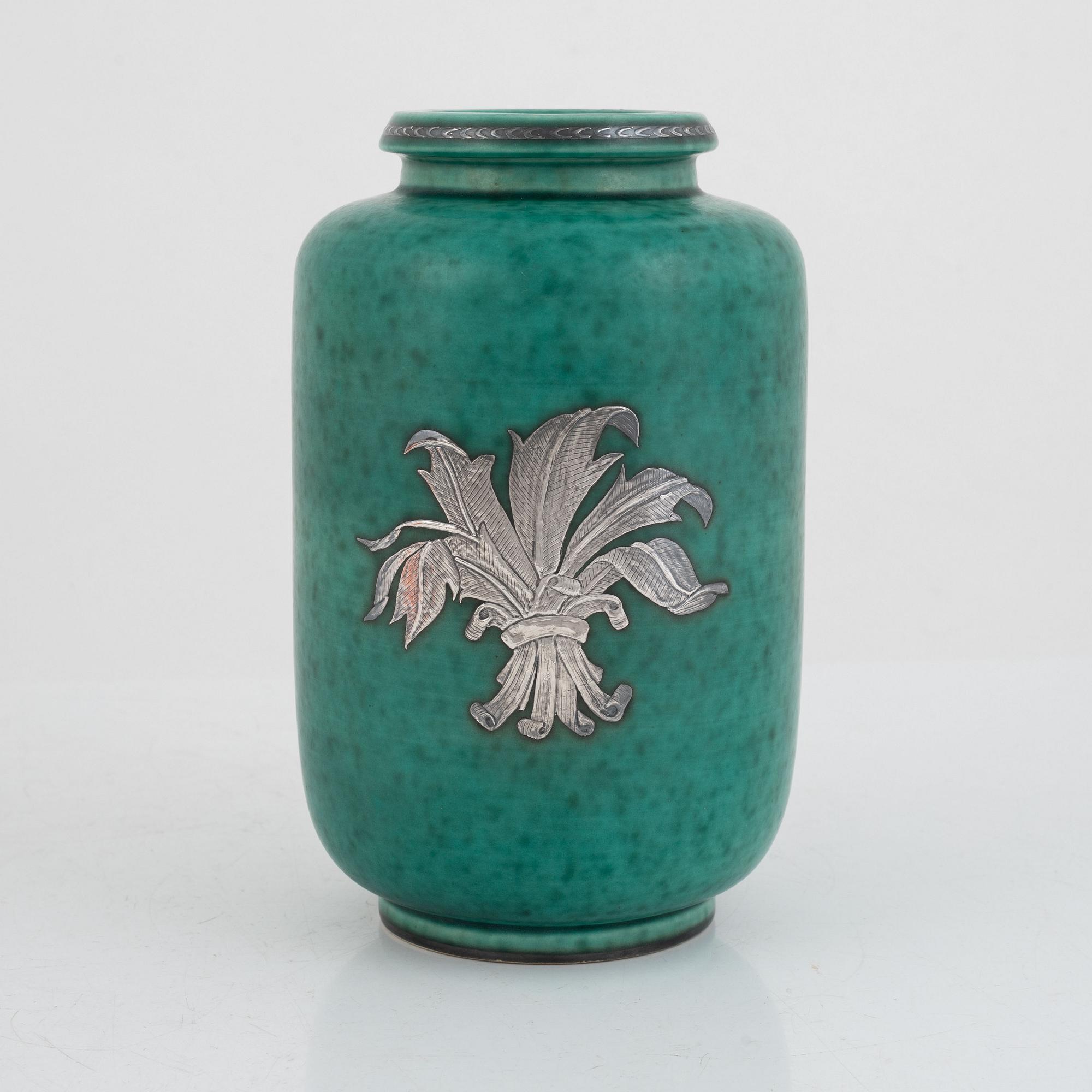 Wilhelm Kåge, vas, "Argenta", Gustavsberg, 1932.