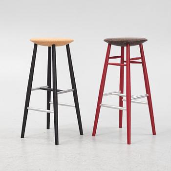 Lars Beller Fjetland, two 'Drifted' stools.