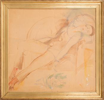 LEANDER ENGSTRÖM, paper laid down on panel. Not signed.