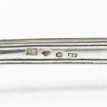 A Swedish silver cutlery service, model "Gammal fransk", including with mark of G Möllenborg, Stockholm 1907 (24 pieces).