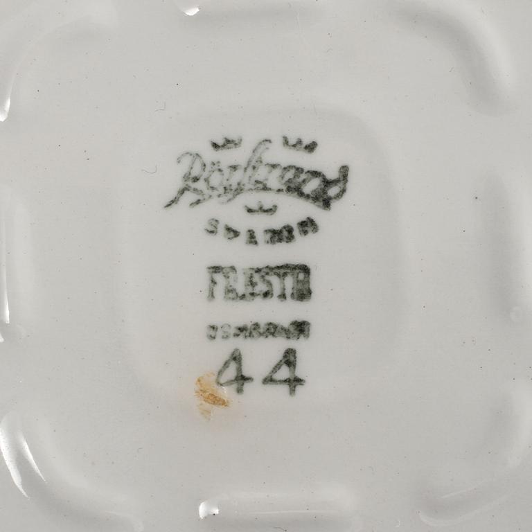 SERVISDELAR, 6 st, bl a "Fresta" och "Malta", Rörstrand, omkring 1900-talets mitt.