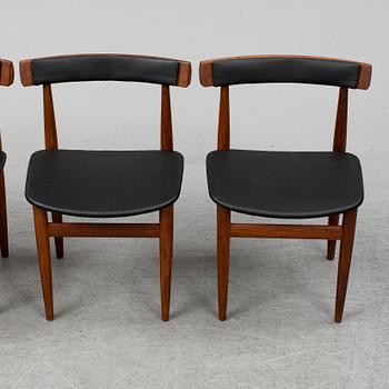 HANS OLSEN, a five-piece teak fining suite from Frem Røjle, Denmark, 1950's/60's.