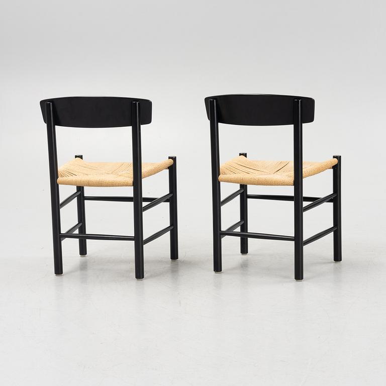 Børge Mogensen, six "J39" chairs, Denmark.