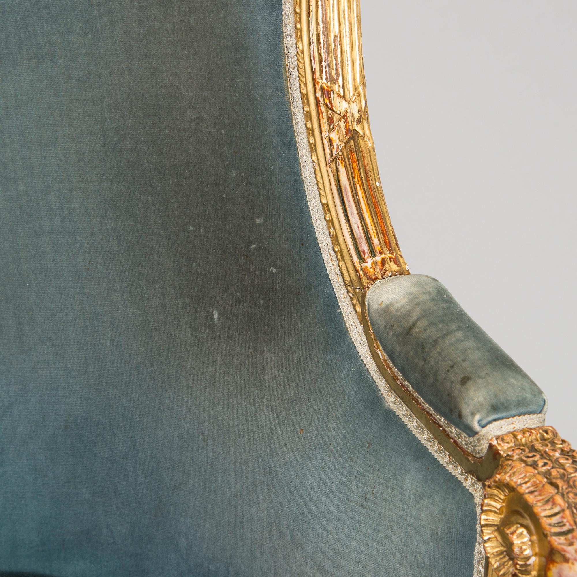 Bergère, Edward VII's inventory stamp (reign 1901-1910), England.