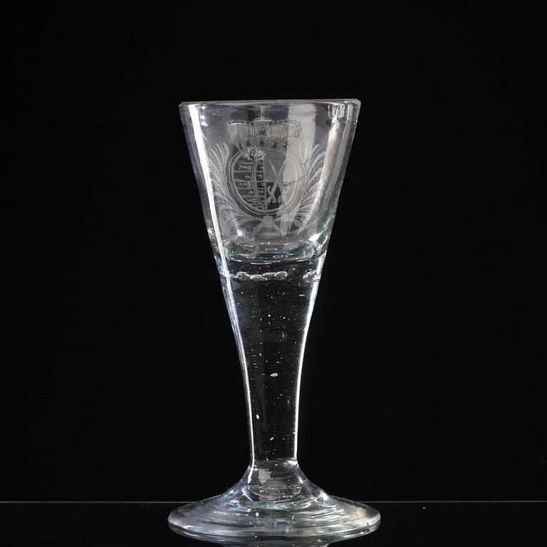 SPETSGLAS. Tyskland, 1700-tal.