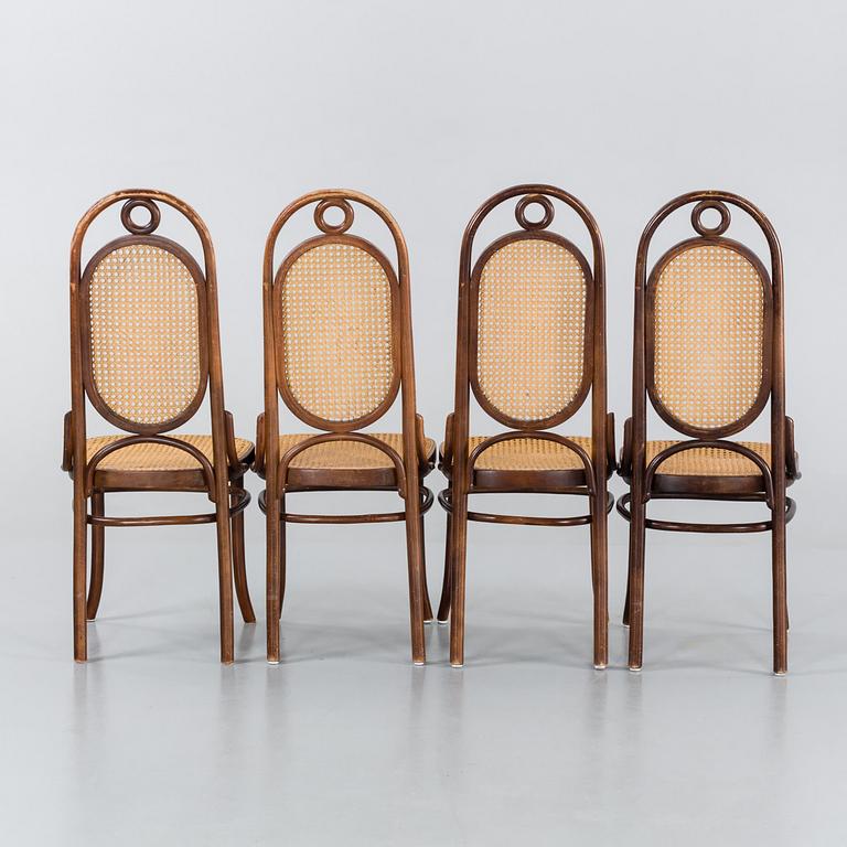 STOLAR, 4 st Thonet-typ. 1900-talets första hälft.