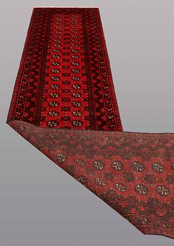 A RUNNER, Afghan, ca 498 x 83 cm.