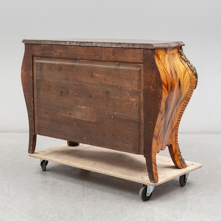 A Swedish Rococo chest of drawers, second half of the 18th century.