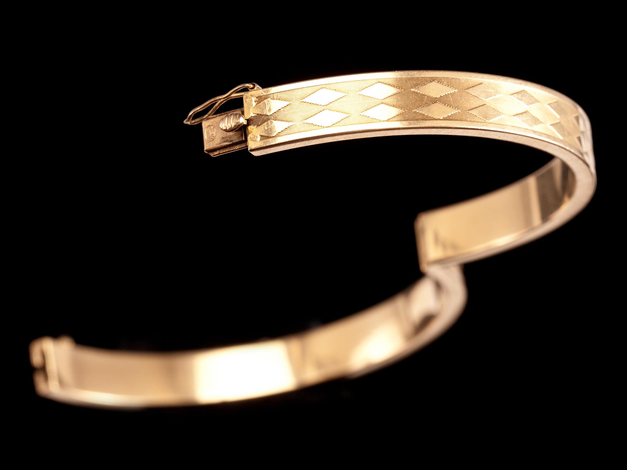 ARMLÄNK, 18k guld. Vikt ca 19 g.