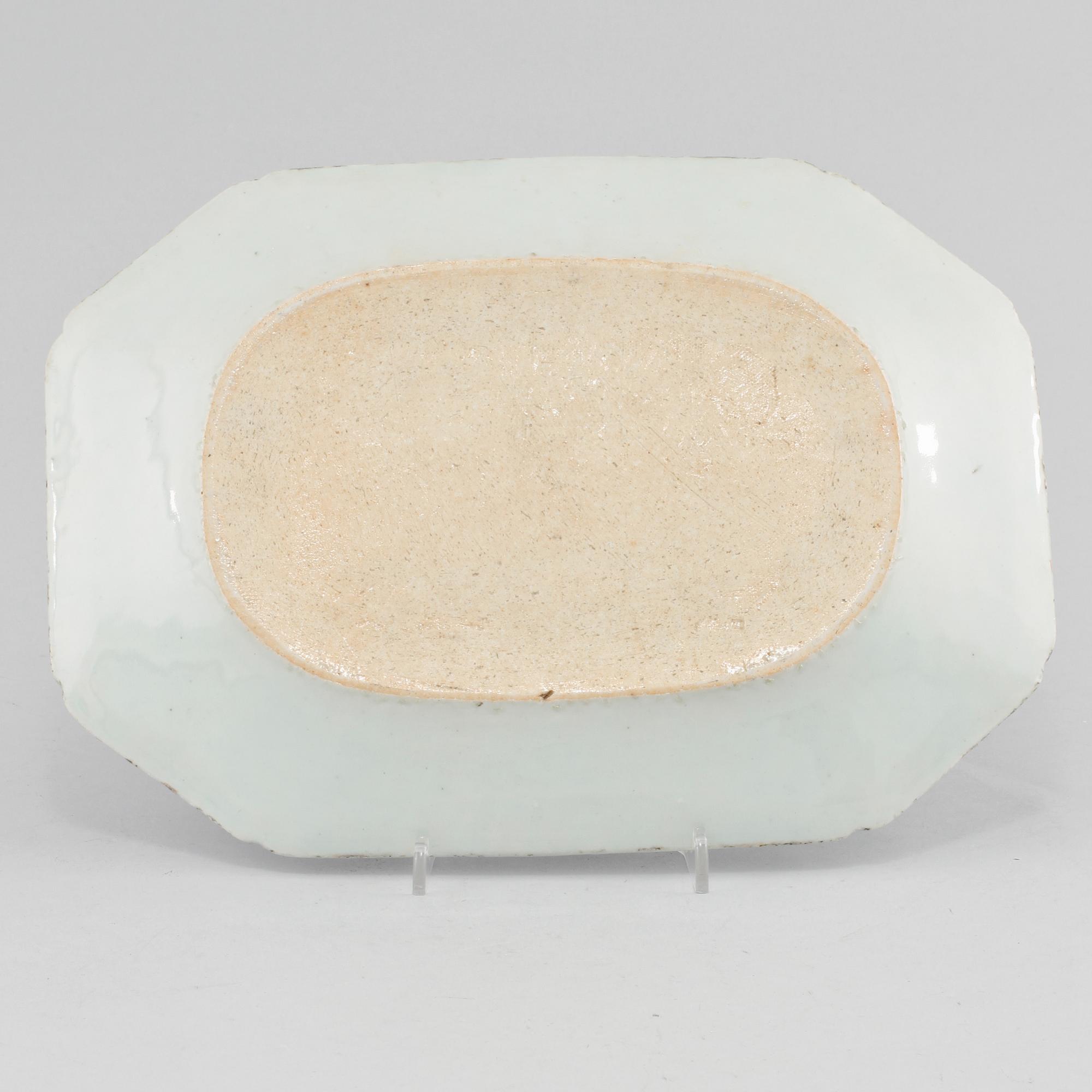 STEKFAT, porslin, Kina, 1700-tal.