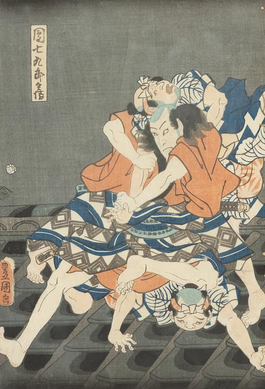 Utagawa Kunisada, Kabuki Actors.