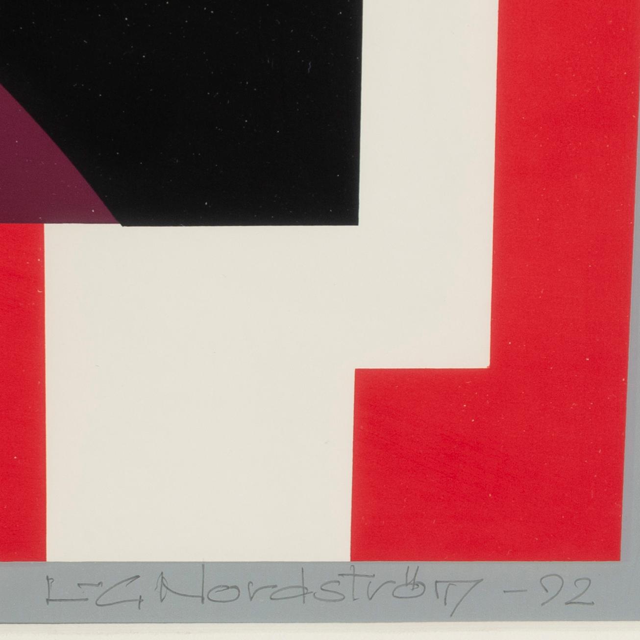 Lars-Gunnar Nordström, färgserigrafi, 1992, signerad 52/100.