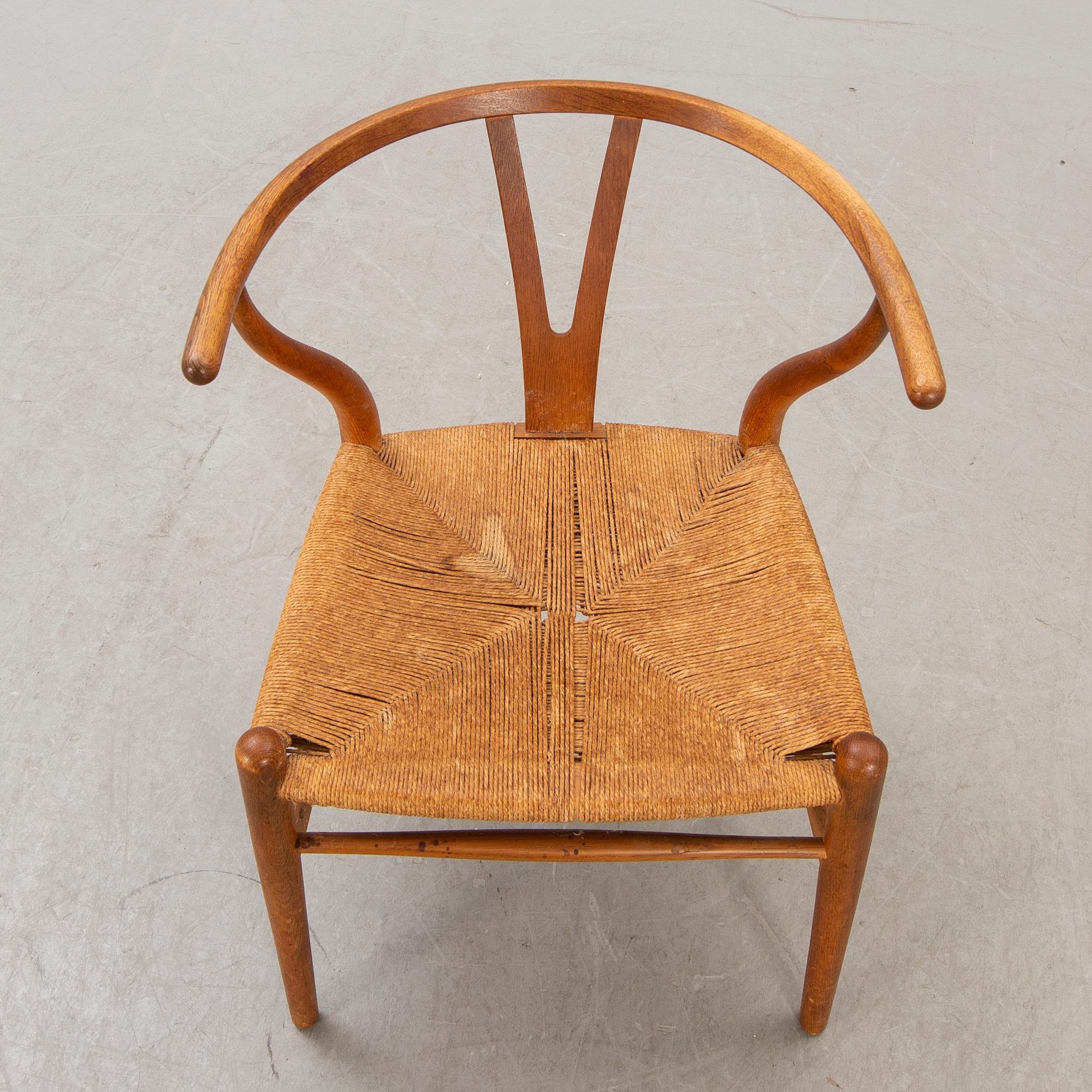 Hans J Wegner, chair, "Y-chair", Carl Hansen & Søn, Denmark.