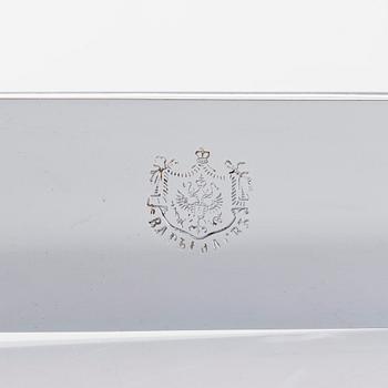 A 34-piece Br. Grachev silver cutlery set, Imperial Warrant, Saint Petersburg, 1898.