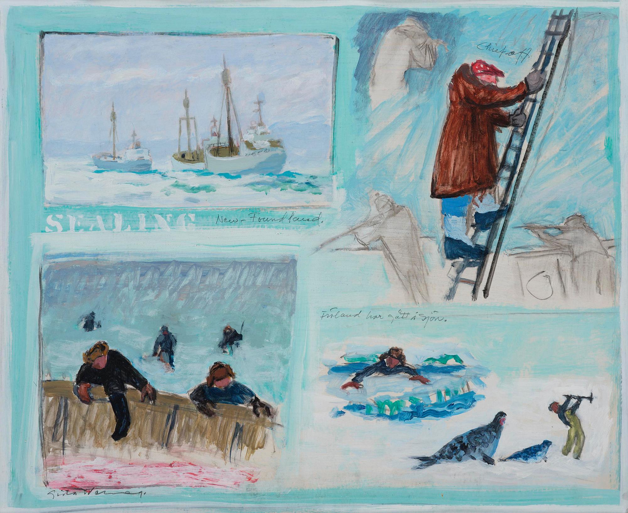 Gösta Werner, "Sälfångst".