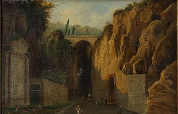 Crypta Neapolitana / Grotta di Posillipo by an unknown artist, 19th century.