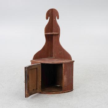 Corner cabinet, Folk art, 19th century.
