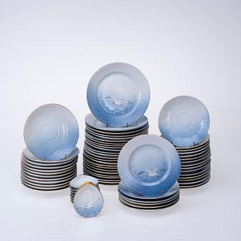 SERVIS, ca 123 delar, porslin, "Måsen", Bing & Gröndahl, Köpenhamn.