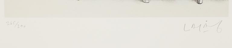 LASSE ÅBERG, portfolio with 6 lithographs in colour, signed 265/290.