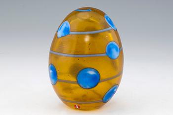 A GLASS EGG.