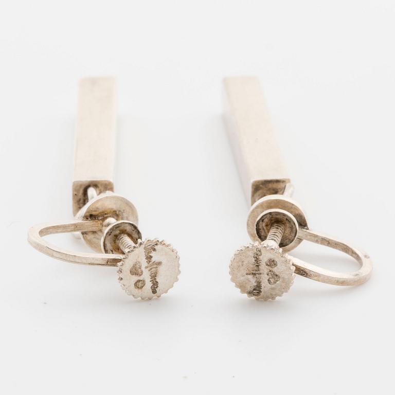 WIWEN NILSSON, örhängen, silver, Lund.