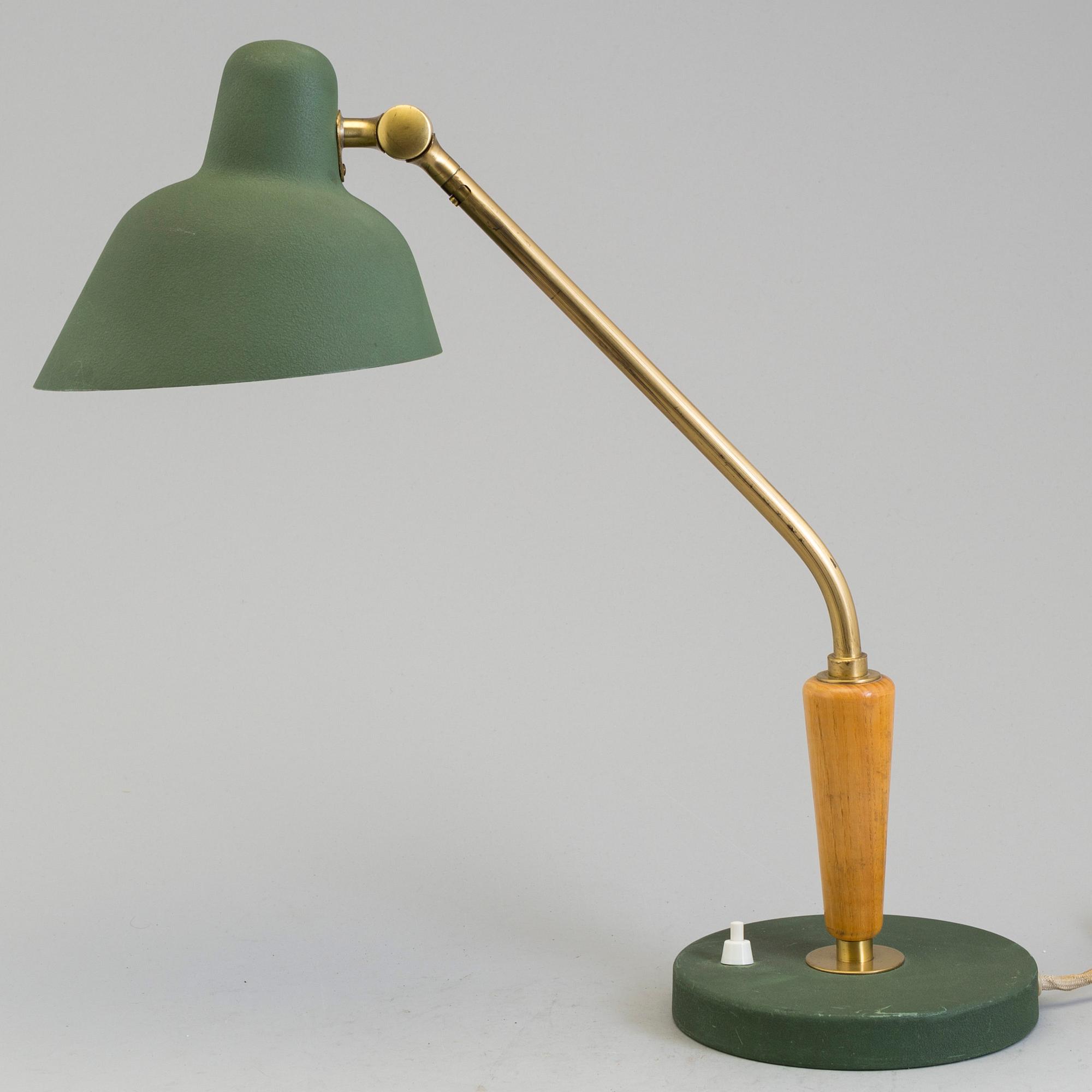 TABLE LAMP, Nordiska kompaniet, wood, metal,
