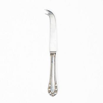 Georg Jensen, ostkniv, silver, Köpenhamn, 1900-talets andra hälft.