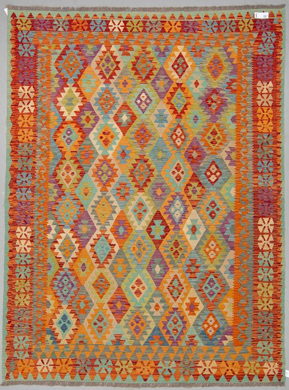 A CARPET, kilim 291 x 202 cm.