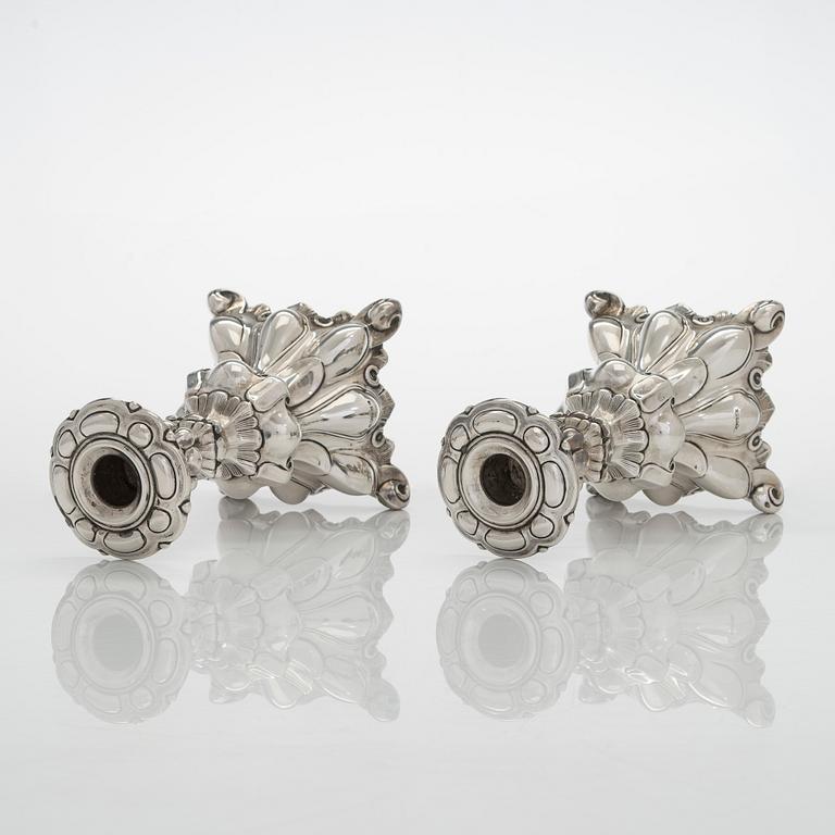 A pair of silver candelsticks, Kultakeskus, Hämeenlinna 1936.