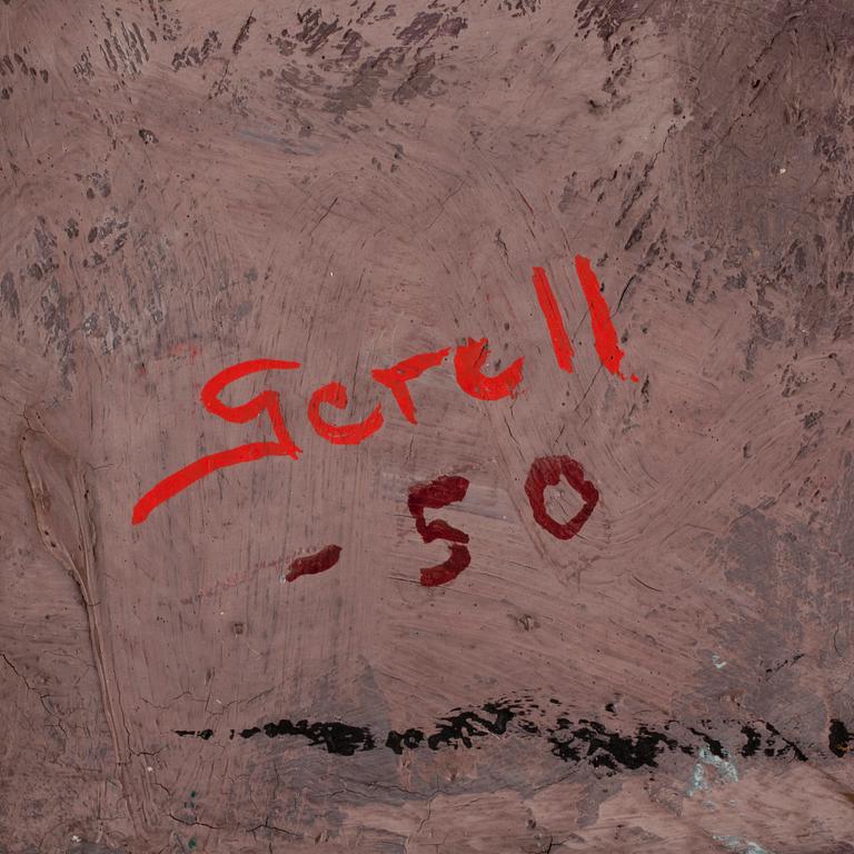 GRETA GERELL, sign och dat -50. Olja på duk.