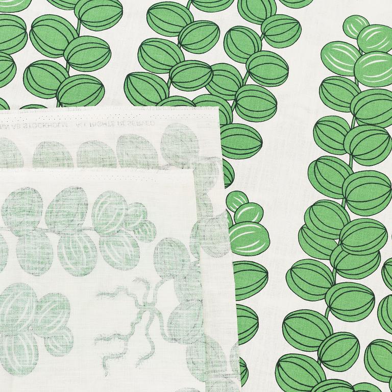 JOSEF FRANK, CELOTOCAULIS, GRÖN, tyg, 2 st längder, Svenskt Tenn,