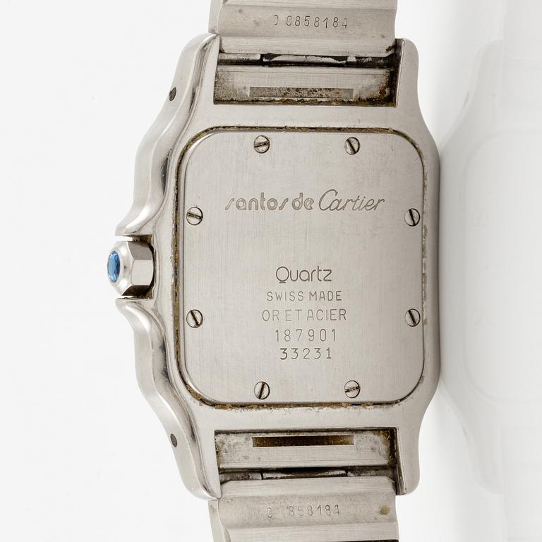 Cartier, Santos Galbée, armbandsur, 29 x 29 (41) mm.