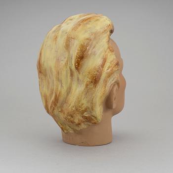 FACE, plaster, 1930/40s, stamped with "Marcel".