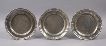 FAT, 3 st, tenn, rokoko, Tyskland, 1700-tal.