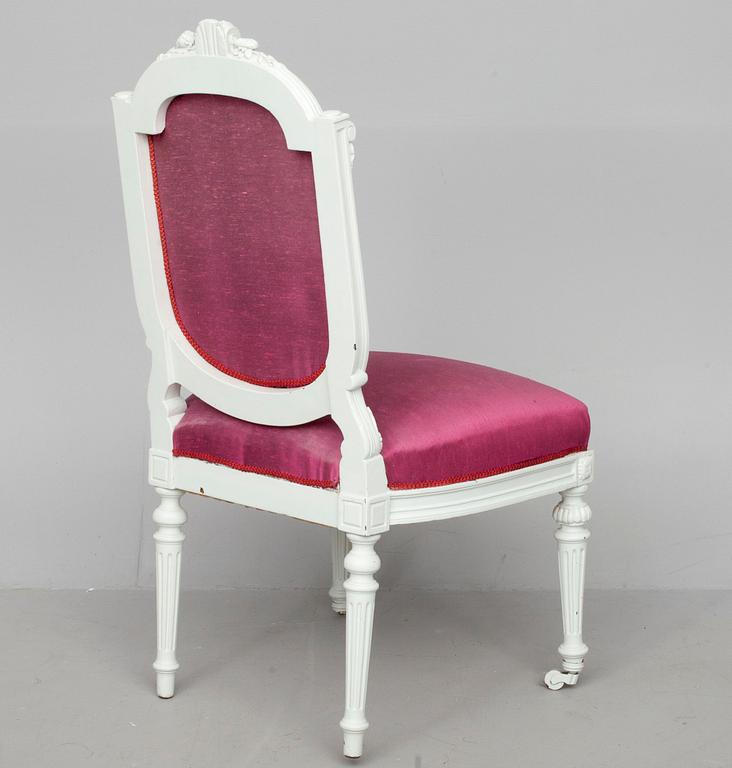 STOLAR, 2 st /STOLAR, ett par, Louis XVI-stil, 1800-talets slut.