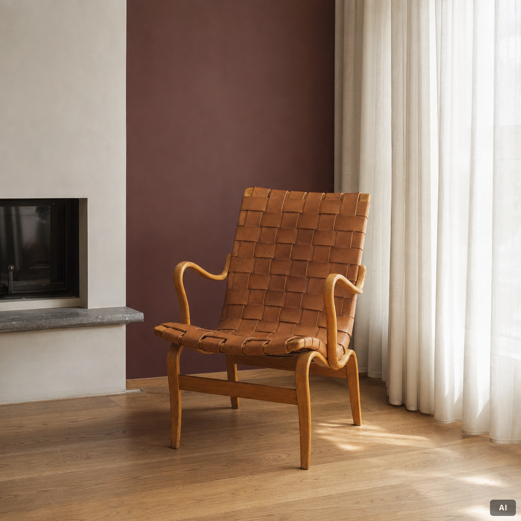 Bruno Mathsson, an 'Eva' armchair, Karl Mathsson, 1965.