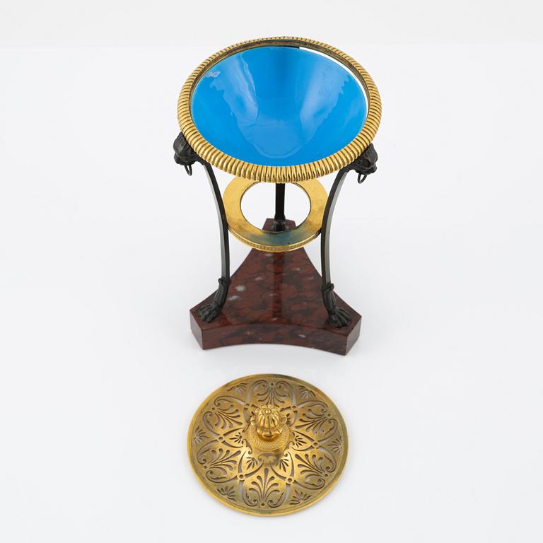 An Empire style gilt bronze censer, 20th Century.