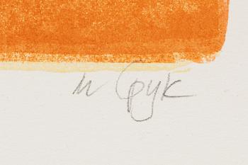 Madeleine Pyk, litografi, signerad, numrerad 3575/5000.
