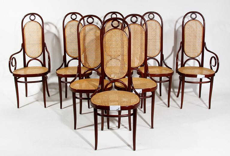MATSALSMÖBLEMANG, 9 delar. Thonet.