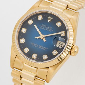 ROLEX, Oyster Perpetual, Datejust, Chronometer, wristwatch, 30 mm.