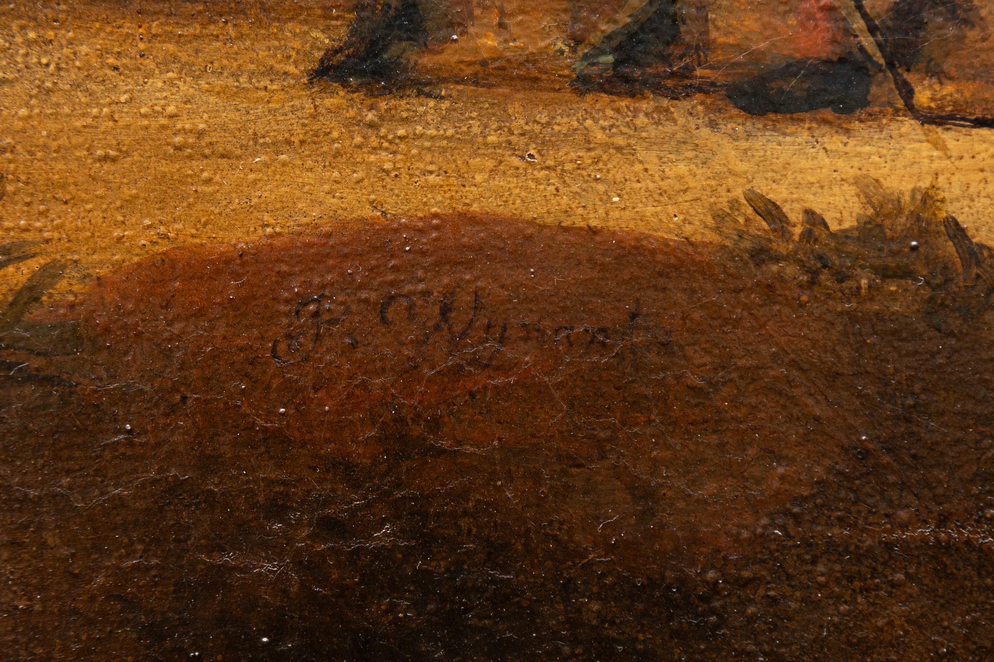 Jan Wynants (Wijnants), his art, Landscape with figures, 18th century.