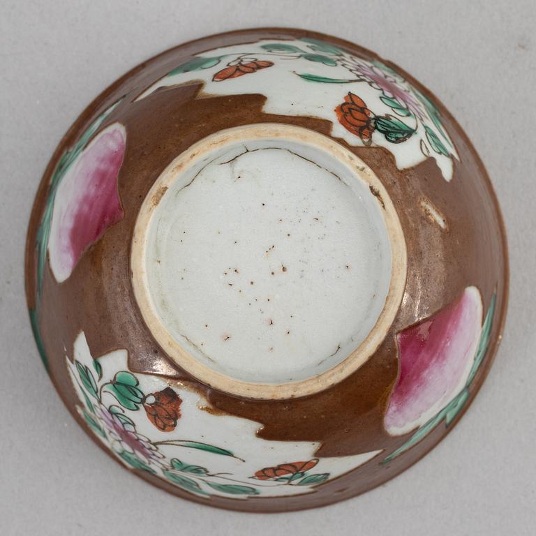 Parti porslin, Kina, Qingdynastin, Kangxi (1662-1722), Qianlong (1736-95) samt 1800-tal.