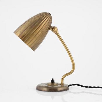 Harald Notini, skrivbordslampa/vägglampa, modell "15470", Arvid Böhlmarks Lampfabrik, 1940-tal.