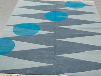 Cecilia Setterdahl, Matto, "Itinerary Blue", 3/10, hand-knotted, ca 243,5 x 171, cm, Carpets CC Dubai.