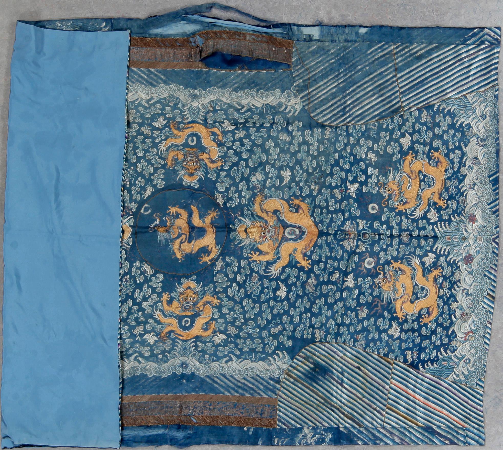 VÄGGBONAD/TEXTIL, Kina, 1700/1800-tal. Ca 135 x 200.