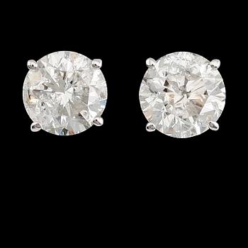 ÖRHÄNGEN, 1 par, 14 k vitguld, briljantslipade diamanter tot ca 1.75 ct.