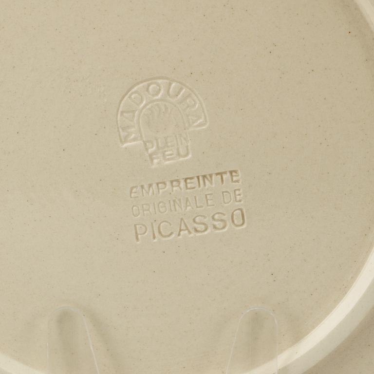 PABLO PICASSO, fat, "Deux danseurs", Madoura, Vallauris, Frankrike 1956.