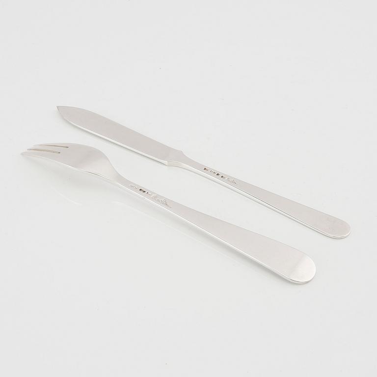 Wiwen Nilsson, bestick 24 dlr silver, Lund 1937 - 1971.