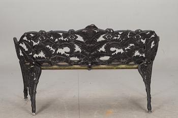 TRÄDGÅRDSBÄNK, Melins metall Anderstorp. 1900-talets första hälft.